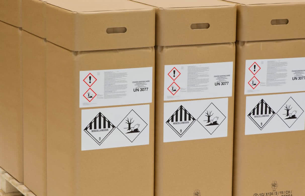 Eco Drums mit Etikettierung